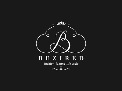 Bezired bezired crown fashion fashion store boutique logo luxury shop symbol wardrobe