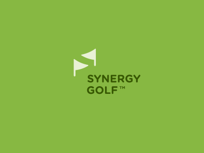 Synergy Golf flag flags golf green logo mark symbol synergy synergy golf