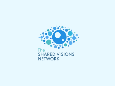 The Shared Visions Network bubble colors eye identity logo mark symbol