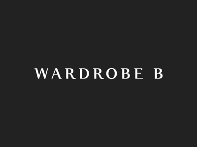 Wardrobe B b logo logotype type typography wardrobe b