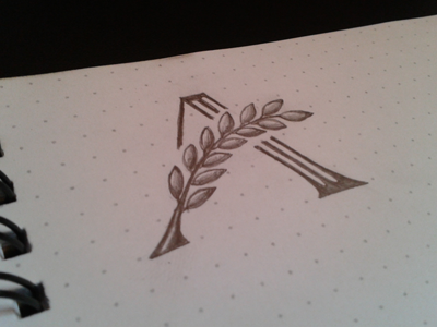 A mark a leafs logo mark sketch symbol