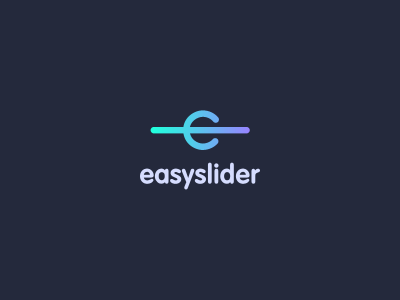 Easyslider colors e easy easyslider identity logo mark slider symbol