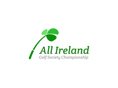 All Ireland Golf Society Championship all ireland championship clover competition driver golf golf club green ireland logo mark sport symbol