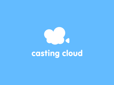 Casting Cloud actor blue camera cast casting casting cloud cinema could film logo mark movie play symbol video