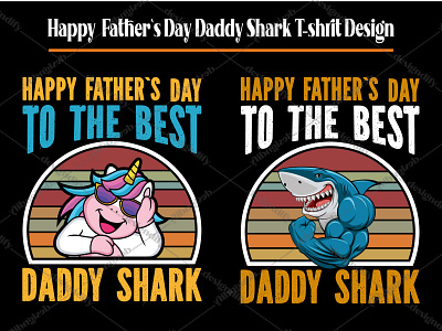 Daddy Shark T-shirt Design