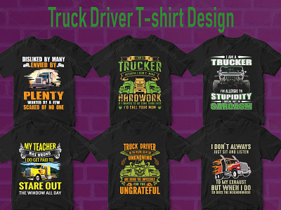 Truck Driver T-shirt Design