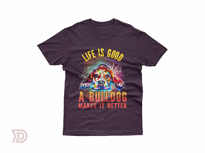 Bulldog t-shirt design