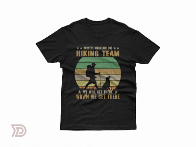 Hiking t-shirt design