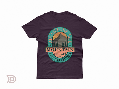 Vintage Mountain T-shirt Design