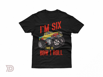 Monster Truck Birthday T-shirt Design awesome birthday birthdaygift birthdaytshirt christmas crush design kids kindergarten monster monstertruck shirt sixbirthday truck trucks tshirt tshirtdesign tshirtgift tshirtlover tshirts