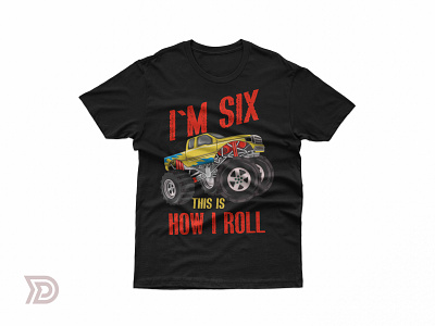 Monster Truck Birthday T-shirt Design