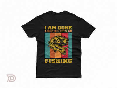 Fishing Vintage Tshirt design