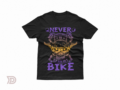 Bike Skull tshirt design