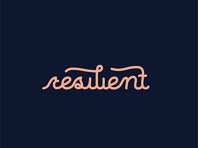 Resilient lettering
