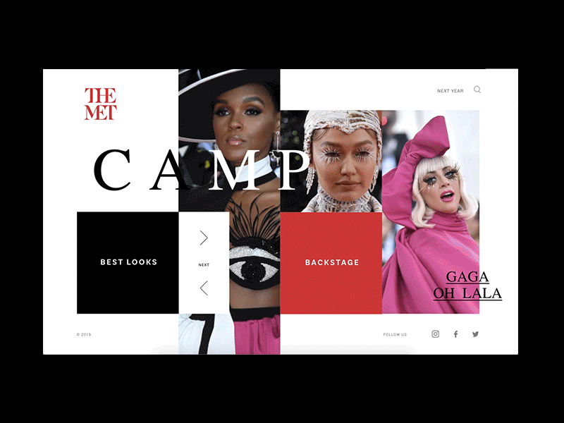 The Met Gala adobe xd animation app app animations app branding appdesign design dribbble flat graphic design graphic designer lady gaga the met trends ui ui ux vogue web web design xd