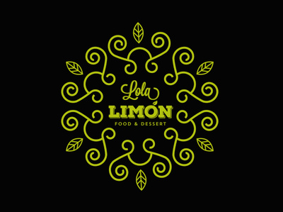Logo - Lola Limón brand branding curls design graphic design green illustration limon logo plants typography vector
