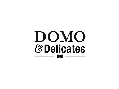 Domo & Delicates logo branding food logo typography