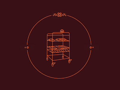 Roladin bakery cart icon