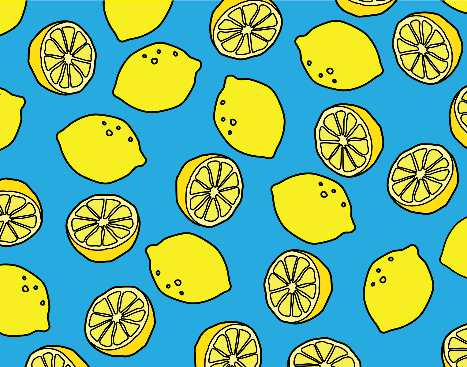 lemon pattern by Cathal O'Toole on Dribbble