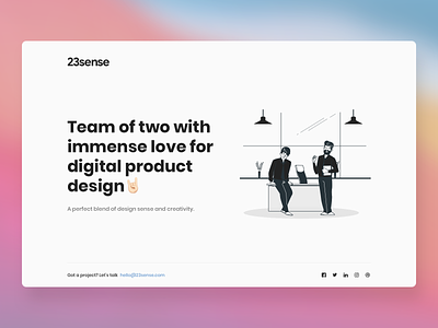 23 dribbble agency background black and white brand business clean company design design agency flat homepage illustration interface landing page minimal ui ux web website