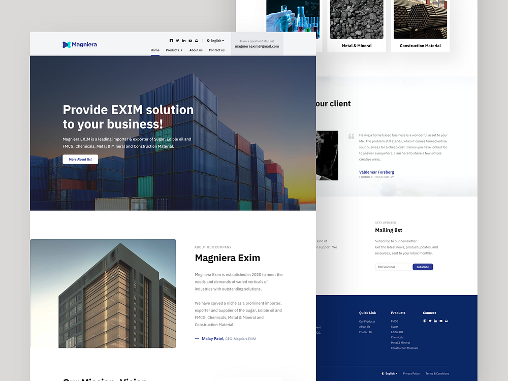 Magniera - Landing Page Design By 23sense On Dribbble