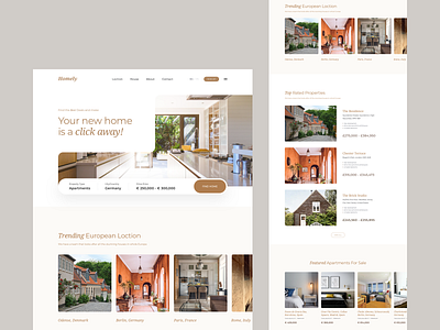 Real estate website design