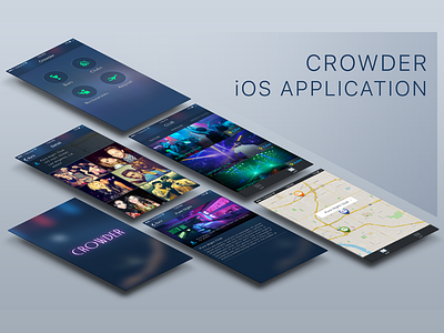 Night Club iOS application button header interface ios ios9 iphone menu mobile navbar statistics ui