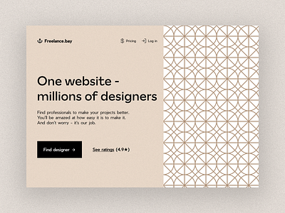 Freelance website landing page