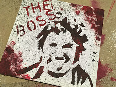 Brucestencilpic1ww art springsteen stencil the boss