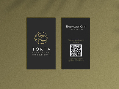 Torta Business Сard Вesign branding branding and identity business card business card design business card design ideas business cards design icon illustration vector