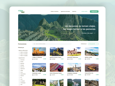 Travel Agency design travel app ui web