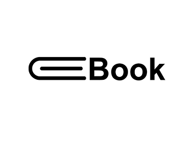 E-book wordmark logotype design