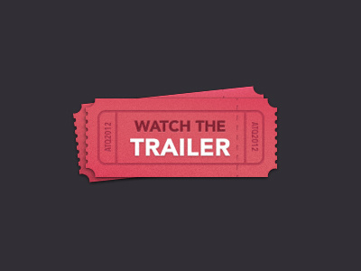 Trailer weblink button illustration movie ticket trailer