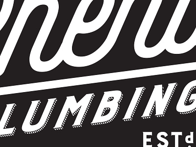 Phend Plumbing - kerning fixed kerning letters logo plumbing text typography