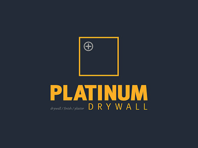 Platinum Drywall logo logo