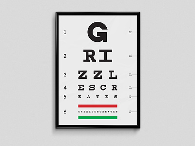 Eye exam chart chart eye exam poster snellen typography
