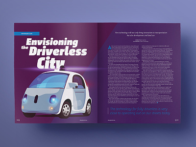 Driverless City article car driverless google illustration