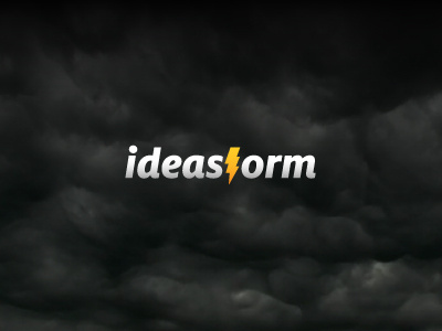 ideastorm - logo idea logo storm