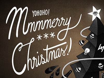 Christmas 2013 bolt christmas digital fans illustration mcbess merry new year party skull typography zilch