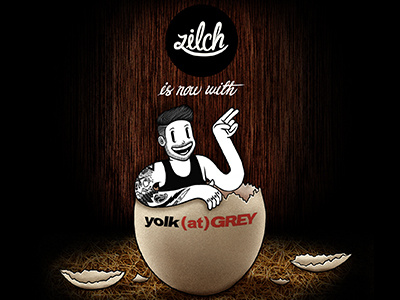 Some eggs-citing news. art artist black and white digital egg illustrator singapore tattoo yolk zilch