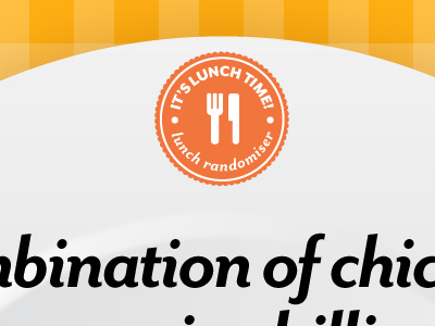 It's Lunch Time! logo detail app food logo lunch