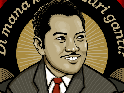 P. Ramlee WIP (close-up) character design legend p.ramlee