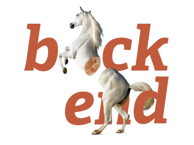 Backend back end dev developer funny horse