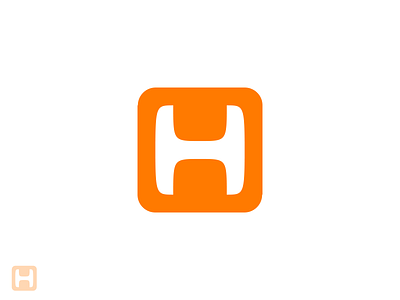 H letter branding design h logo h logo design icon illustration logo logo design logo mark logo mark design monogram orange white
