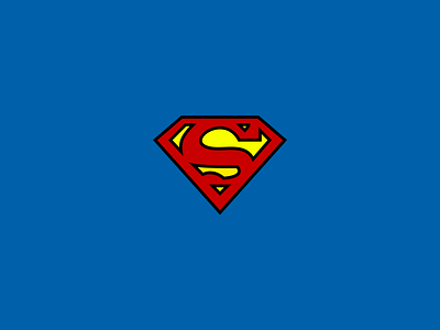 superman blue branding dc design icon illustration logo logo design logo mark logo mark design monogram red superhero superman yellow