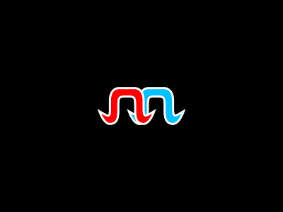 m logo black blue branding cyan design icon illustration light blue logo logo design logo mark logo mark design m letter logo m logo red white