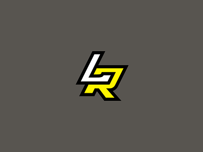 LR LOGO DESIGN design grey icon illustration logo logo mark lr yellow