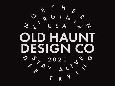 Old Haunt Badge Logo badge logo badgedesign branding design logo typography typography design