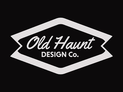 Old Haunt Road Sign badge logo badgedesign branding design logo typography typography design