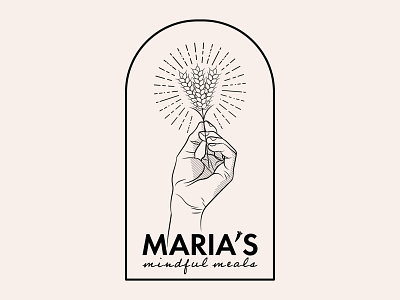Maria s Mindful Meals Badge Design badge logo badgedesign branding design logo